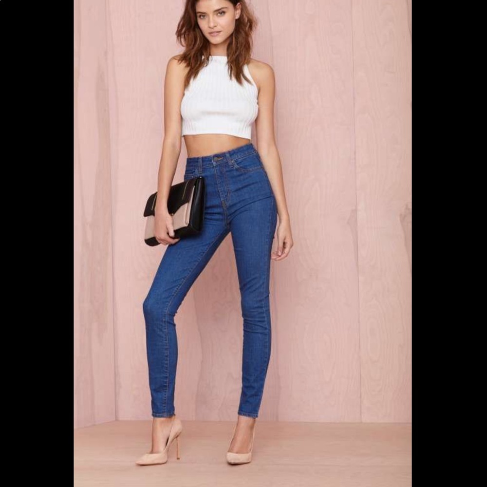 Nasty Gal The Kink Skinny in Le Freak